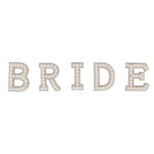 Xolsurg Englischer Strass-Aufnäher zum Aufbügeln, Buchstabe „Braut“, Perlen-Applikation für Kleidung, funkelndes Design Xolsurg Englischer Strass-Aufnäher zum Aufbügeln, Buchstabe „Braut“, Perlen-Applikation für Kleidung, funkelndes Design von Xolsurg