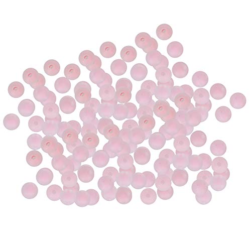 Xolsurg Frosted Perlen Harz DIY handgefertigtes Schmuckzubehör 8mm Armbandmaterialzubehör machen (Frosted Pink) von Xolsurg