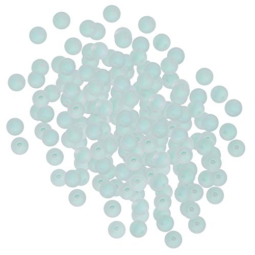 Xolsurg Frosted Perlen Harz DIY handgefertigtes Schmuckzubehör 8mm Armbandmaterialzubehör machen (Grün gefrostet) von Xolsurg