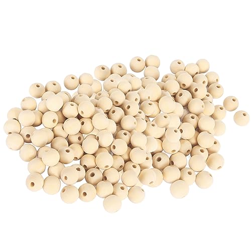Xolsurg -Holzperlen 200pcs 14 mm unvollendetes runde Holz losen Perlen Handwerk machen Halskette Dekoration Xolsurg -Holzperlen 200pcs 14 mm unvollendetes runde Holz losen Perlen Handwerk machen Halskette Dekoration von Xolsurg