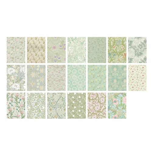 Xolsurg Junk Journal Aufkleber Aufkleber Aufkleber Papier DIY Scrapbook Foto Album Dekoration Blumen zum Handwerk von Xolsurg