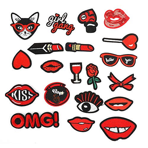 Xolsurg Lip Muster Patch Adhäsive Kleidung Aufkleber rote Stickereien Eisen -an -Patches Xolsurg Lip Muster Patch Adhäsive Kleidung Aufkleber rote Stickereien Eisen -an -Patches von Xolsurg