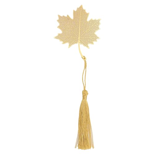 Xolsurg Maple Leaf Hollowvene Metall Lesezeichen mit Quasten für Buchliebhaber Schriftsteller Leser Haushalt Xolsurg Maple Leaf Hollowvene Metall Lesezeichen mit Quasten für Buchliebhaber Schriftsteller Leser Haushalt von Xolsurg