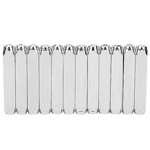 Xolsurg -Mustermarken Stempelstempelstempelstempelwerkzeuge für Metalllederschmuck 12pcs 6mm 1/4 Zoll von Xolsurg