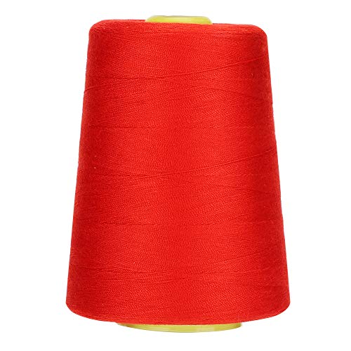Xolsurg NÄHEN MASCHINE DREIFEN 8000 YARDS HOCHWERTIGE POLYESTER BEKLEIDUNG ZUBEHÖR FÜR HAUSHALTS NADEL UND STICKEREI ARBEIT (Rot) von Xolsurg