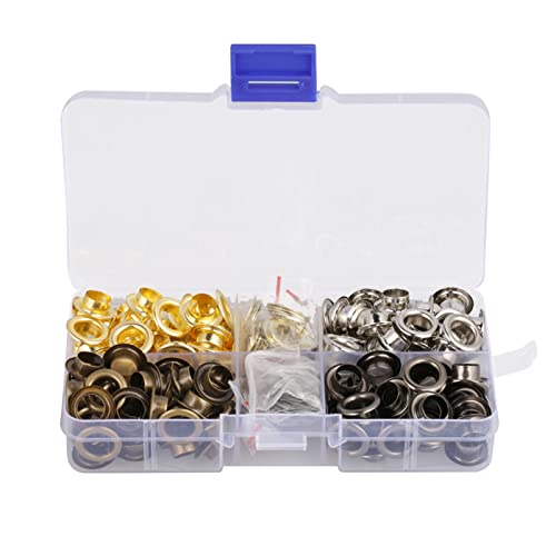 Xolsurg Ösen aus Messing, 8 mm, Bastelzubehör für Kleidung, DIY-Handwerk, Lederreparatur, 140 Sets Xolsurg Ösen aus Messing, 8 mm, Bastelzubehör für Kleidung, DIY-Handwerk, Lederreparatur, 140 Sets von Xolsurg