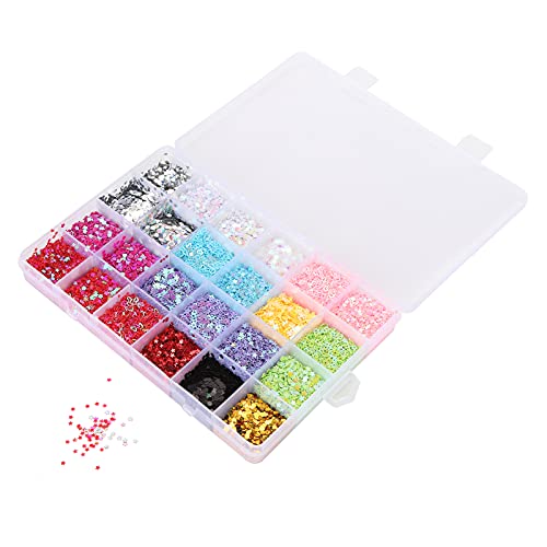Xolsurg Pailletten fünf spitze Star Liebe geformte Hex Hochzeit Dekoration DIY Schmuck Material Bastelwerkzeuge für Party -Kleidungsschuhe Abziehbilder Scrapbooking von Xolsurg