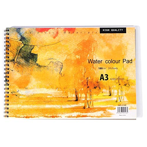 Xolsurg Pastell Aquarell Paper Pad Sketchbook zum Malen, Zeichnen von A3 -Größe von Xolsurg