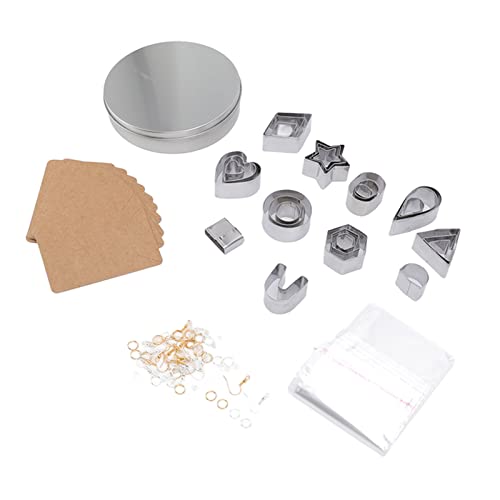 Xolsurg Polymer Clay Ohrringschneider Set Langlebige Edelstahl -Schneideblätter Crafting Kit Iron Box Schmuckherstellung Xolsurg Polymer Clay Ohrringschneider Set Langlebige Edelstahl -Schneideblätter Crafting Kit Iron Box Schmuckherstellung von Xolsurg