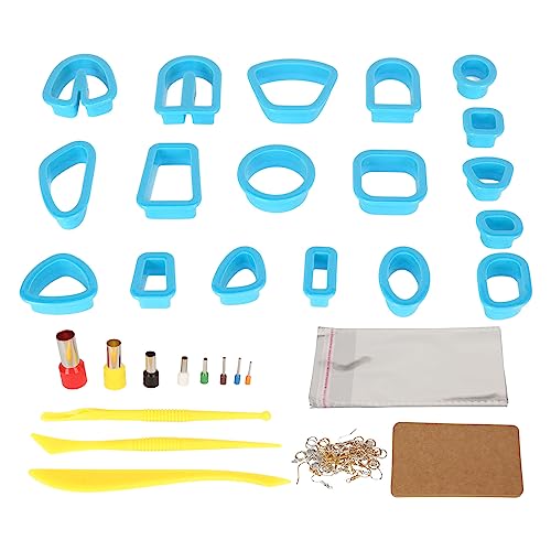 Xolsurg Polymer Tonschneider Set Entzückende Ohrringe Kreation Set mit Sicherheitsdesign ideal für DIY -Liebhaber (Blau) von Xolsurg