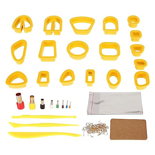 Xolsurg Polymer Tonschneider Set Entzückende Ohrringe Kreation Set mit Sicherheitsdesign ideal für DIY -Liebhaber (Gelb) von Xolsurg