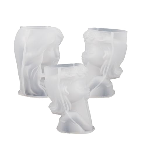 Xolsurg Portrait Candle Form Innovative Multifunktionelle Silikonputzkerzenhalterform für DIY -Enthusiasten zu Hause (Typ 1) von Xolsurg