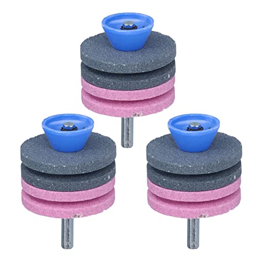 Xolsurg Schleifrad Rasenmäher Blade Spitzer effizient schnell sichere Premium -Qualität für Rasentraktoren, 3pcs Corundum -Scheibe -Set (4 Schicht) von Xolsurg