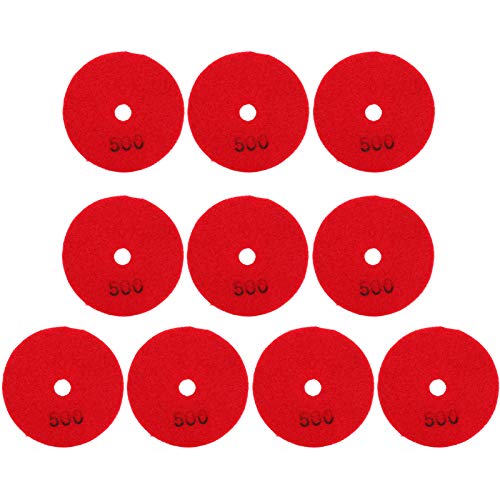 Xolsurg Schleifscheiben-Pads zum Polieren von Diamanten, 500 Maschenweite, für Beton, Steine ​​und Marmor, 10 Stück, 7,6 cm von Xolsurg