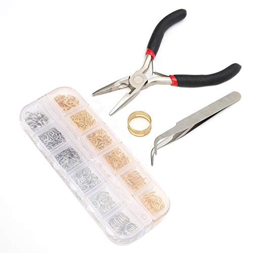 Xolsurg Schmuckherstellungsset, DIY-Ohrringe, Halsketten, Karabinerverschluss-Reparaturwerkzeug-Set, Bastelprojekte, geeignet für Profis und Anfänger Xolsurg Schmuckherstellungsset, DIY-Ohrringe, Halsketten, Karabinerverschluss-Reparaturwerkzeug-Set, Bastelprojekte, geeignet für Profis und Anfänger von Xolsurg