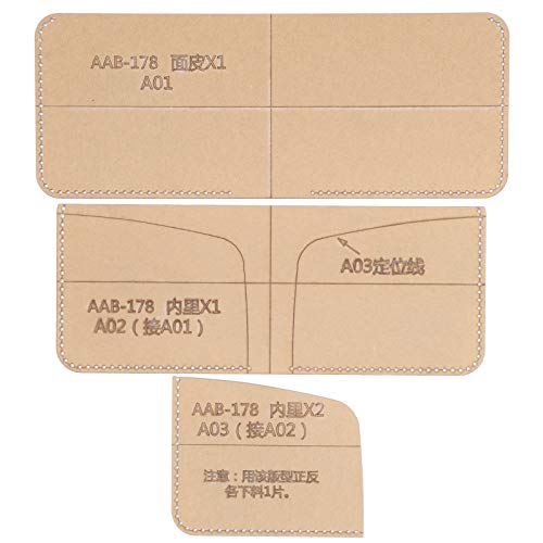 Xolsurg Short Wallet Acrylvorlage Geldbörse DIY Flexible Muster Schablone handgefertigte Lederhandwerks -Werkzeugszene für Handwerker geeignet Xolsurg Short Wallet Acrylvorlage Geldbörse DIY Flexible Muster Schablone handgefertigte Lederhandwerks -Werkzeugszene für Handwerker geeignet von Xolsurg