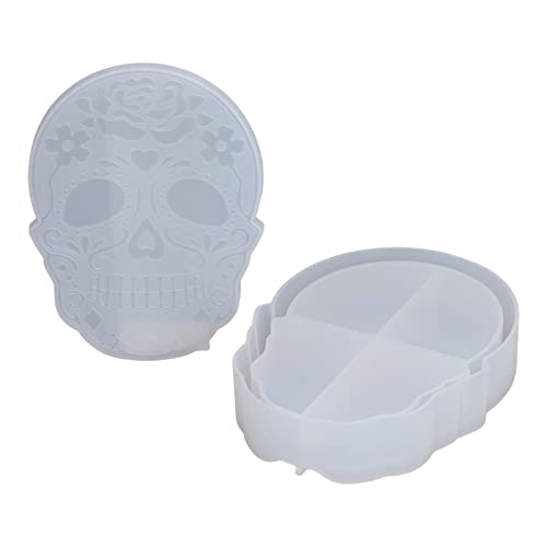Xolsurg Silicon Storage Box Form Schädelform Easy Demolding Harz mit Deckelschmuck Kosmetische DIY Xolsurg Silicon Storage Box Form Schädelform Easy Demolding Harz mit Deckelschmuck Kosmetische DIY von Xolsurg