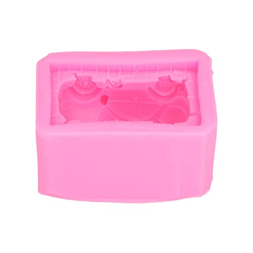 Xolsurg Silikonform dreidimensionales Autoform handgemachte Seife Schokoladen Fondant Kuchenform Pink Xolsurg Silikonform dreidimensionales Autoform handgemachte Seife Schokoladen Fondant Kuchenform Pink von Xolsurg