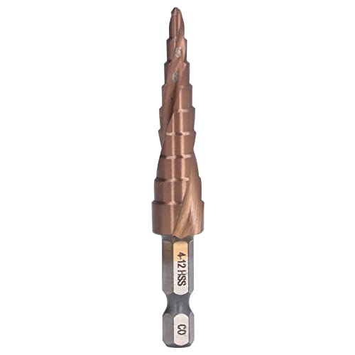Xolsurg Spiral Step Drill Bit Hochgeschwindiger Stahl Kobalt Hex Shank Übungen M35 9 Größe 4-12 mm für die Metallbearbeitung Xolsurg Spiral Step Drill Bit Hochgeschwindiger Stahl Kobalt Hex Shank Übungen M35 9 Größe 4-12 mm für die Metallbearbeitung von Xolsurg