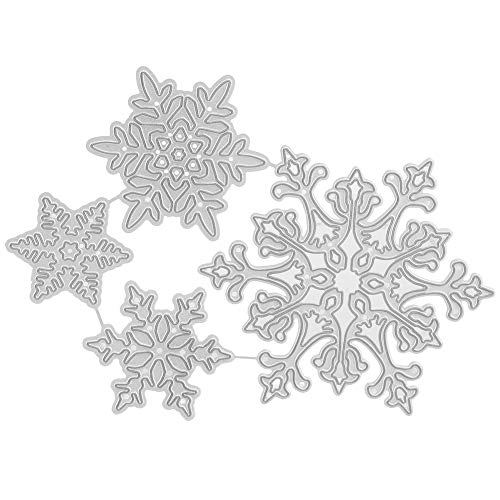 Xolsurg Stanzform für Bastelarbeiten, Schneeflockenform, Karbonstahl, DIY-Album, Kartendekoration, Zubehör von Xolsurg