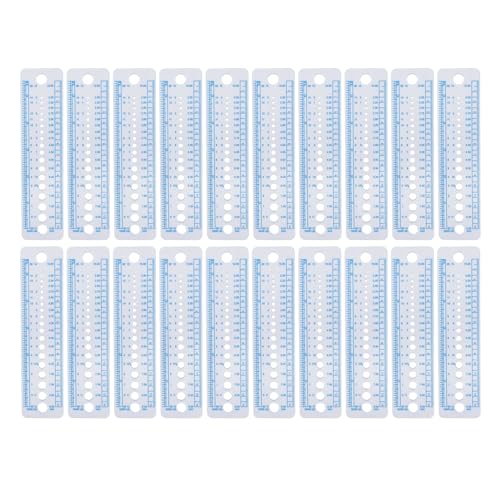 Xolsurg -Strick -Nadelmesser Lineal Langable Plastik Strickgröße für Handwerksnähte Patchwork Home -Verwendung 20pcs Xolsurg -Strick -Nadelmesser Lineal Langable Plastik Strickgröße für Handwerksnähte Patchwork Home -Verwendung 20pcs von Xolsurg