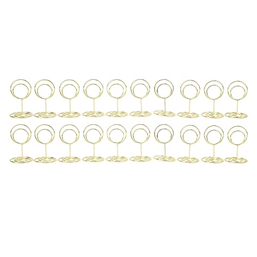 Xolsurg Table Number steht stabiler runde Formmetall -Place -Kartenhalter für Hochzeitsfeierbüro (Gold) von Xolsurg