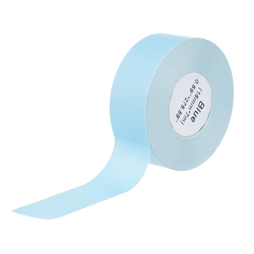 Xolsurg Thermal Etikett Papier kontinuierliches Etikett Tape Selbstklebendes rosa Aufkleber 15 mm x 7m Home and Business Organization (Blau) von Xolsurg