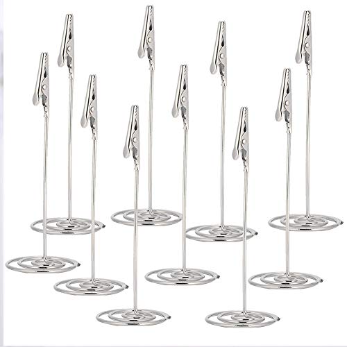 Xolsurg Tischkarten-Clips aus Metall für den Schreibtisch, Metall, für Geschäftsbilder, Nachrichten, Karten, Silber, für Büro und Heimdekoration Xolsurg Tischkarten-Clips aus Metall für den Schreibtisch, Metall, für Geschäftsbilder, Nachrichten, Karten, Silber, für Büro und Heimdekoration von Xolsurg