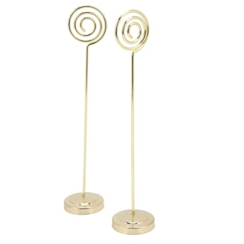 Xolsurg Tischnummer Halter 2PCS Iron Metal Photo Halter für Hochzeitsbüro -Heimdekoration (Gold) von Xolsurg