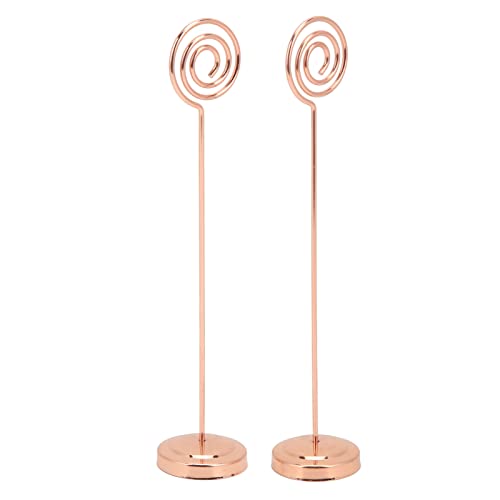 Xolsurg Tischnummer Halter 2PCS Iron Metal Photo Halter für Hochzeitsbüro -Heimdekoration (Roségold) von Xolsurg
