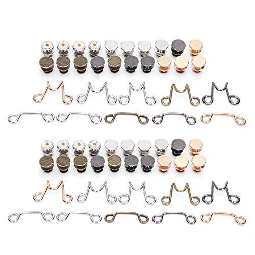 Xolsurg Verstellbarer Taillenverlängerung Set Jean Taille Extender Taste Ersatz verschärfen Bundesanpassung Farben Legierungsmaterial Xolsurg Verstellbarer Taillenverlängerung Set Jean Taille Extender Taste Ersatz verschärfen Bundesanpassung Farben Legierungsmaterial von Xolsurg