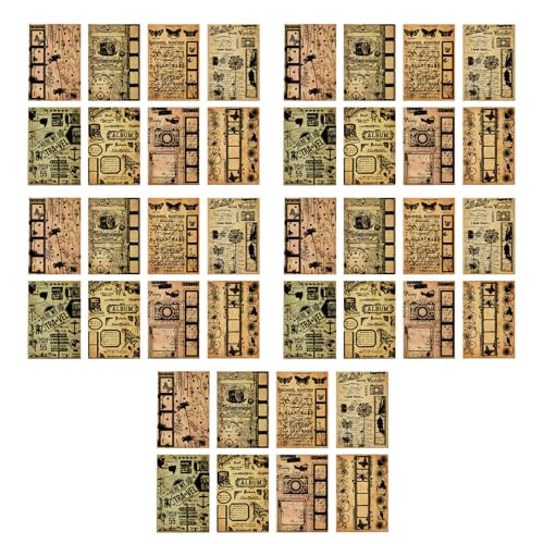 Xolsurg Vintage Scrapbooking Paper Memo Pads Dekorativ für Planner Journal Foto Album Crafting (-1218230069311) von Xolsurg