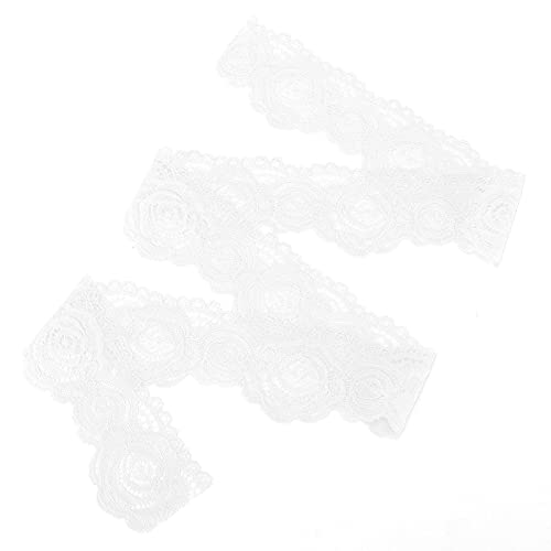 Xolsurg White Lace Blumenmuster Ribbon -Trimm für Stirnbänder, Handwerk und Geschenke 10 Meter von Xolsurg