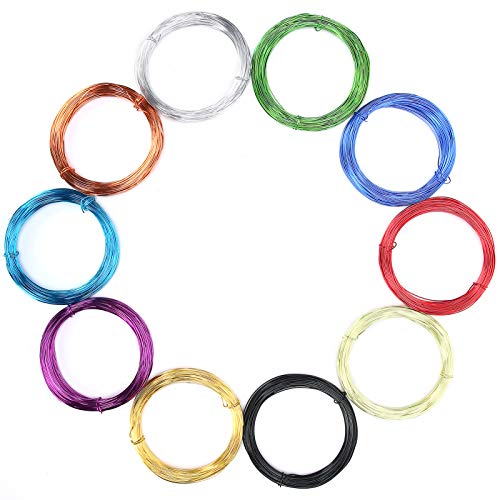 Xolsurg farbenfrohe oxidiertes Aluminiumdraht für DIY Craft Make 10 Rolls Xolsurg farbenfrohe oxidiertes Aluminiumdraht für DIY Craft Make 10 Rolls von Xolsurg