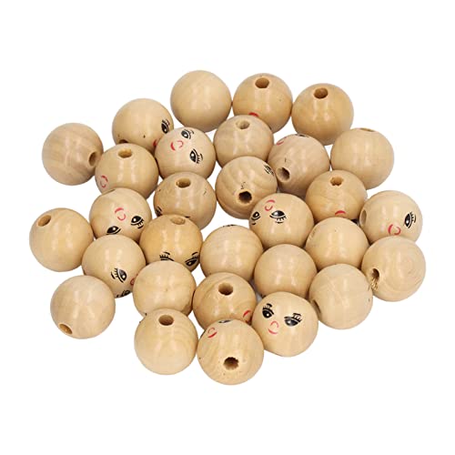 Xolsurg hölzerne Lächeln Gesicht Perlen Holzfarbe DIY Runde Holzperlen für das Handwerk von Wohnkultur 30pcs Xolsurg hölzerne Lächeln Gesicht Perlen Holzfarbe DIY Runde Holzperlen für das Handwerk von Wohnkultur 30pcs von Xolsurg
