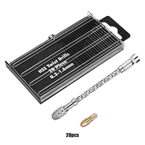 Xolsurg präzise Micro tragbare Werkzeug -Set -Handbohrmaschine mit verschiedenen Bits für Holzbearbeitung DIY -Kunsthandwerk von Xolsurg