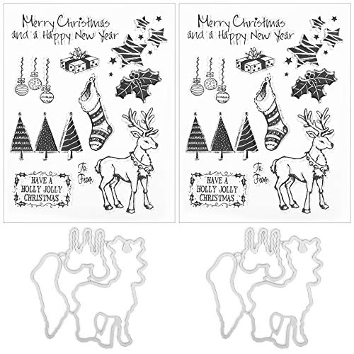 Xolsurg transparent Stempelkautschuk Rechteck DIY Journal Weihnachtsmuster Kunsthandwerks -Set zum Erstellen handgefertigter e und Dekorationen Xolsurg transparent Stempelkautschuk Rechteck DIY Journal Weihnachtsmuster Kunsthandwerks -Set zum Erstellen handgefertigter e und Dekorationen von Xolsurg