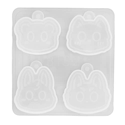 Xolsurgisch Harz DIY Animal Head 4 Gitter Silikonhandwerk Anhänger hohe Transparenz Xolsurgisch Harz DIY Animal Head 4 Gitter Silikonhandwerk Anhänger hohe Transparenz von Xolsurg