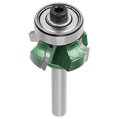 Xolsurgisch Holzverarbeitungsschneider Trimmschneider Trimmer Router Bit R1/R2/R3 Wolframstahl 4 Zähne für 1-3 mm Dicke geeignet (1/4 * R3) von Xolsurg