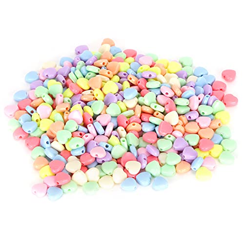 Xolsurgisch herzförmige Kunststoffperlen handwerksbedarf DIY -Kleidungszubehör 500pcs von Xolsurg