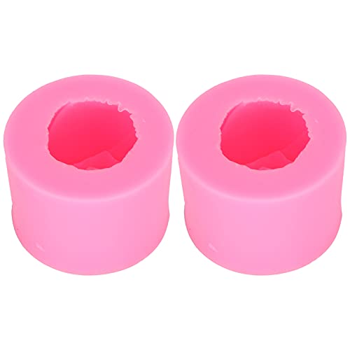 Xolsurgische Blume Silikonform 3D -Form für Kuchen Schokoladenkerze herstellen DIY Craft Pink 2pcs von Xolsurg