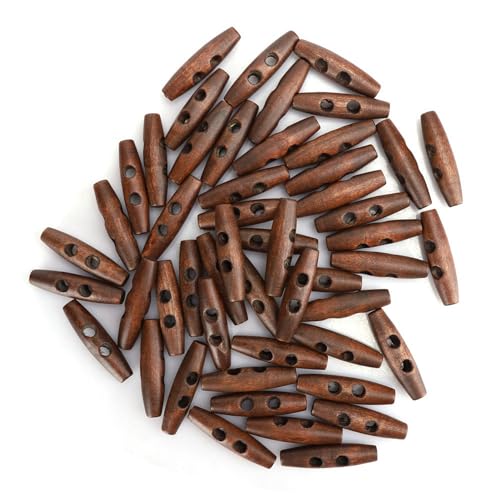 Xolsurgische Holzknöpfe dunkler Kaffee Nähen 2 Löcher Dekoration Geeignete Pullover -Rucksäcke Xolsurgische Holzknöpfe dunkler Kaffee Nähen 2 Löcher Dekoration Geeignete Pullover -Rucksäcke von Xolsurg