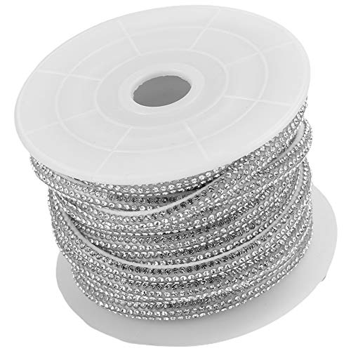Xolsurgische Strassstunde Kette DIY -Kleidungsdekoration Dichtungsmaterialgewebe (Weiß) von Xolsurg
