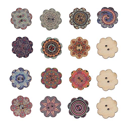 Xolsurgs Blumenform aus Holz Handwerk Accessoires DIY Kleidung Retro -Stil 100 PCs 20mm Xolsurgs Blumenform aus Holz Handwerk Accessoires DIY Kleidung Retro -Stil 100 PCs 20mm von Xolsurg