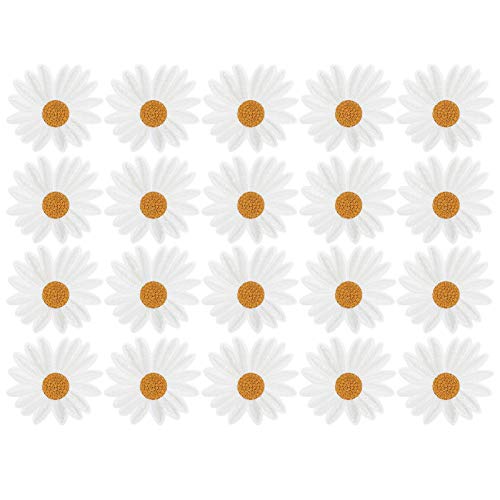 Xolsurgs Gänseblümchen Blumen Applizes Eisen -Ein -Kleidungsaufkleber für DIY -Dekoration Frauen und Kinder von Xolsurg