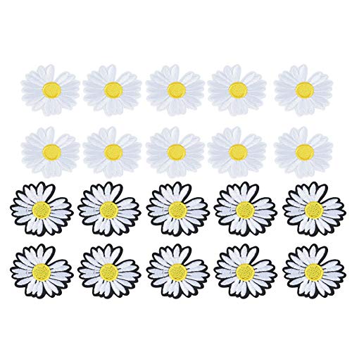 Xolsurgs Gänseblümchen Blumenkleidung Patches Kleidungsstück Applikation gestickte Aufkleber Kleidungsdekoration für DIY-handgefertigte Textilien Xolsurgs Gänseblümchen Blumenkleidung Patches Kleidungsstück Applikation gestickte Aufkleber Kleidungsdekoration für DIY-handgefertigte Textilien von Xolsurg