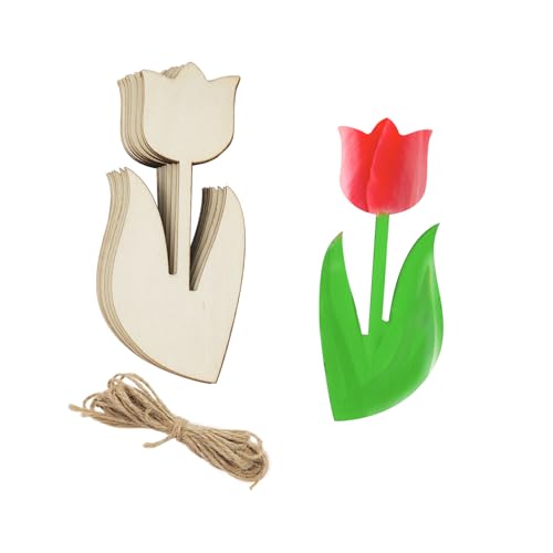 20 Stück 15,2 cm große Tulpenblumen, Bastelarbeiten, unlackiertes Holz, Tulpenblumen, hängende Ornamente, DIY, Tulpen, Blumen, Handwerk, Geschenkanhänger für Zuhause, Party, Dekoration, Bastelprojekt 20 Stück 15,2 cm große Tulpenblumen, Bastelarbeiten, unlackiertes Holz, Tulpenblumen, hängende Ornamente, DIY, Tulpen, Blumen, Handwerk, Geschenkanhänger für Zuhause, Party, Dekoration, Bastelprojekt von Xonzmmk
