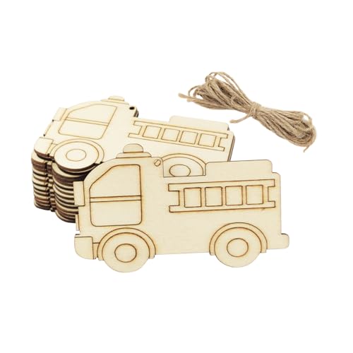 30 Stück 10,2 cm Holz-Feuerwehrauto-Ausschnitte, unlackiertes Holz, Feuerwehrauto, hängende Ornamente, DIY, Feuerwehrauto, Handwerk, Geschenkanhänger für Zuhause, Party-Dekoration 30 Stück 10,2 cm Holz-Feuerwehrauto-Ausschnitte, unlackiertes Holz, Feuerwehrauto, hängende Ornamente, DIY, Feuerwehrauto, Handwerk, Geschenkanhänger für Zuhause, Party-Dekoration von Xonzmmk
