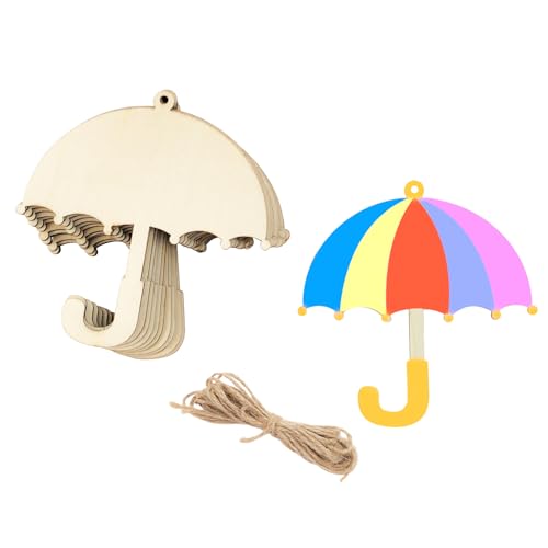 30 Stück 10,2 cm Holzschirm-Ausschnitte, unlackiertes Holz, Regenschirm, Basteln, Holzschirm, hängende Ornamente, DIY-Regenschirm, Handwerk, Geschenkanhänger für Zuhause, Party-Dekoration 30 Stück 10,2 cm Holzschirm-Ausschnitte, unlackiertes Holz, Regenschirm, Basteln, Holzschirm, hängende Ornamente, DIY-Regenschirm, Handwerk, Geschenkanhänger für Zuhause, Party-Dekoration von Xonzmmk