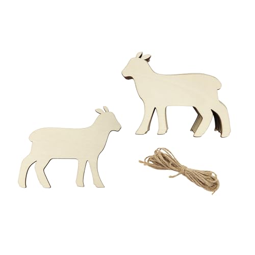 30 Stück 10,2 cm große Holz-Lamm-Schaf-Ausschnitte, unlackiertes Holz, Lamm Schaf, hängende Ornamente, DIY, Bauernhof, Tierhandwerk, Geschenkanhänger für Zuhause, Party, Dekoration, Bastelprojekt 30 Stück 10,2 cm große Holz-Lamm-Schaf-Ausschnitte, unlackiertes Holz, Lamm Schaf, hängende Ornamente, DIY, Bauernhof, Tierhandwerk, Geschenkanhänger für Zuhause, Party, Dekoration, Bastelprojekt von Xonzmmk